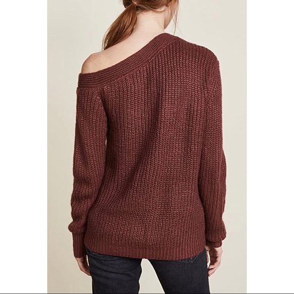 MINKPINK Maroon One Sided Jumper - Picture 3 of 6